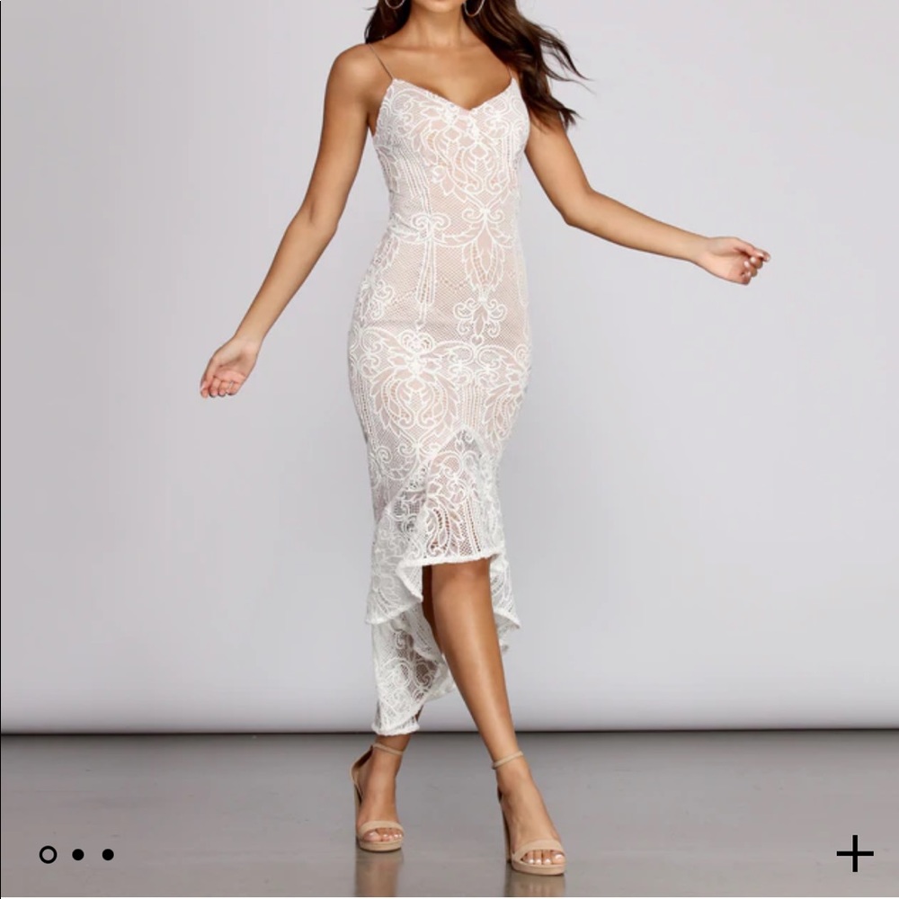 White dress - lace detail